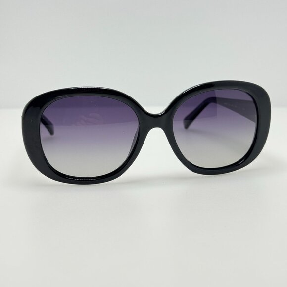 Cole Haan Sunglasses CH9008 001 Black Polarized 54-17-135 - Picture 1 of 8